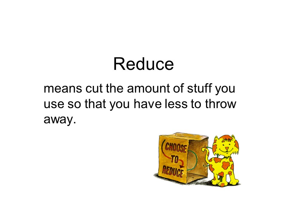 What does outlet reduce mean